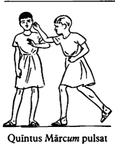 Quintus hitting Marcus